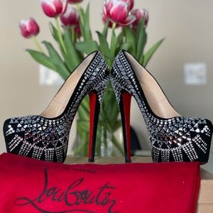 Christian Louboutin Decorapump 160 Velours/Strass
